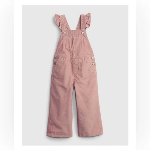 GAP Other - GAP Toddler Corduroy Ruffle Overall, Size 4T, Straight Leg